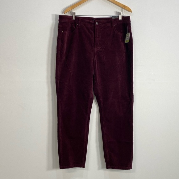 John Mark 18W Velvet Pants - Picture 1 of 9